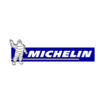 A michelin logo with a person on the side.