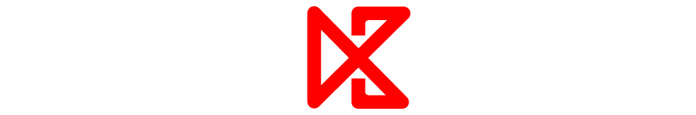 A red and black logo for the company xz.